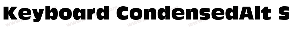 Keyboard CondensedAlt SSi Condensed Alternate字体转换